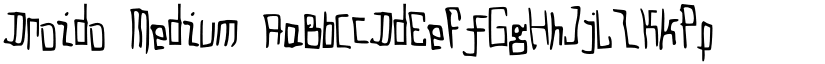 Droido Medium font