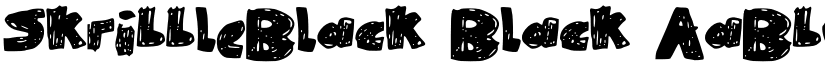 SkribbleBlack Black font