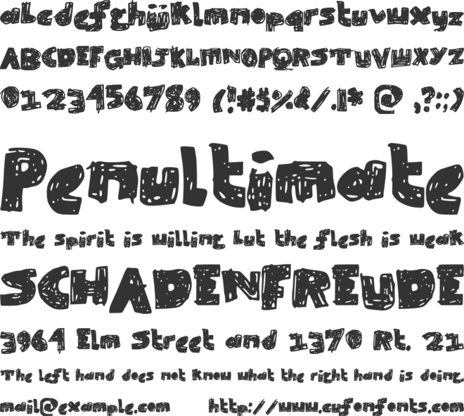 SkribbleBlack font preview