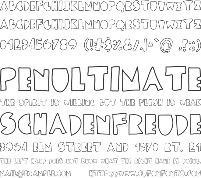 chunky blocks font preview