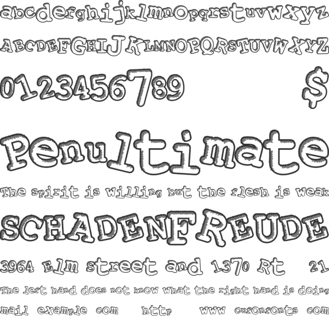 PlayAlong font preview