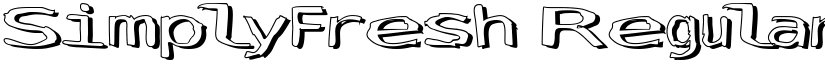 SimplyFresh Regular font