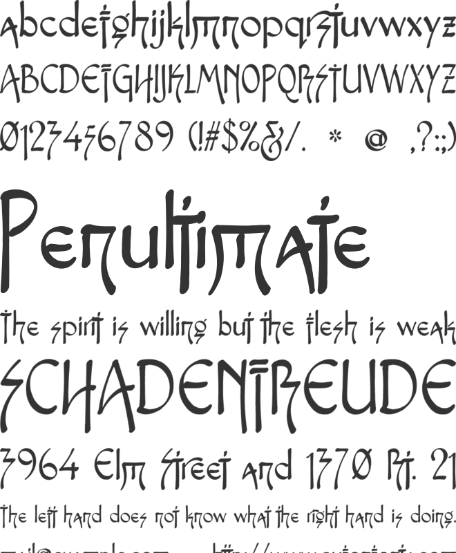 Snotmaster V font preview