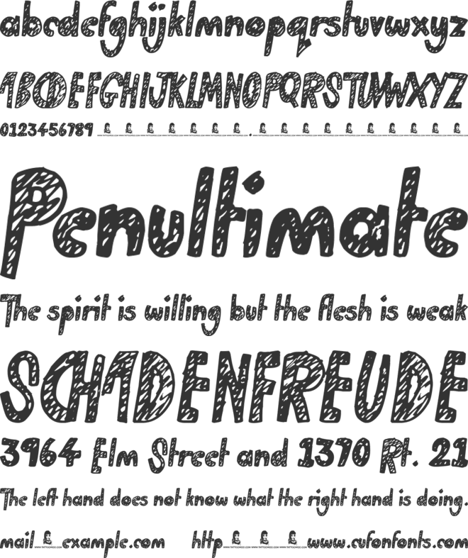 Golden Star font preview