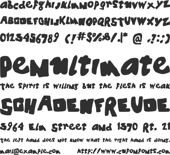 SPOOKYHOUSE_ font preview