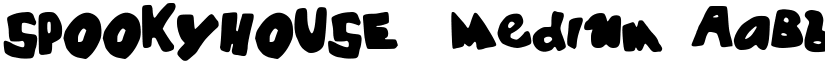 SPOOKYHOUSE_ Medium font
