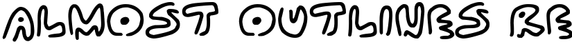 Almost Outlines Regular font