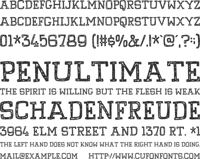 Pompelmus Crispy DEMO font preview