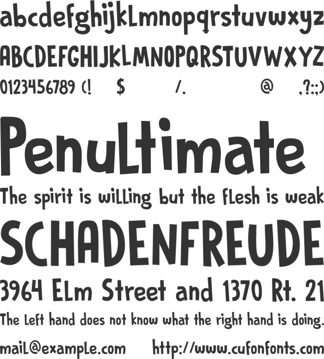 DK Prince Frog font preview