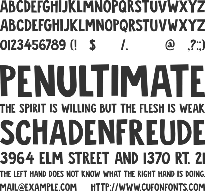 DK Jalebi font preview