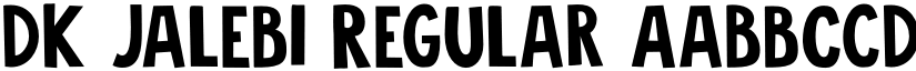 DK Jalebi Regular font