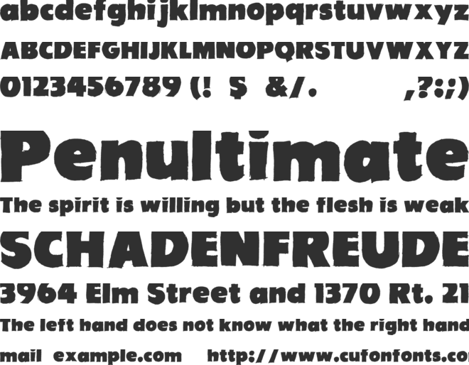 Are You Jimmy Carl Black font preview