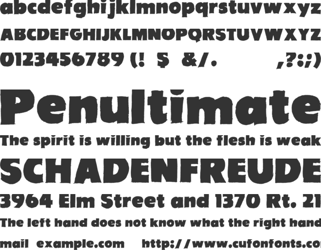 Are You Jimmy Carl Black font preview