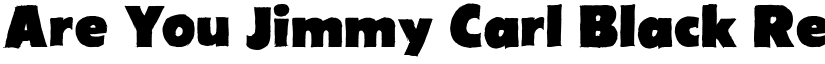 Are You Jimmy Carl Black Regular font