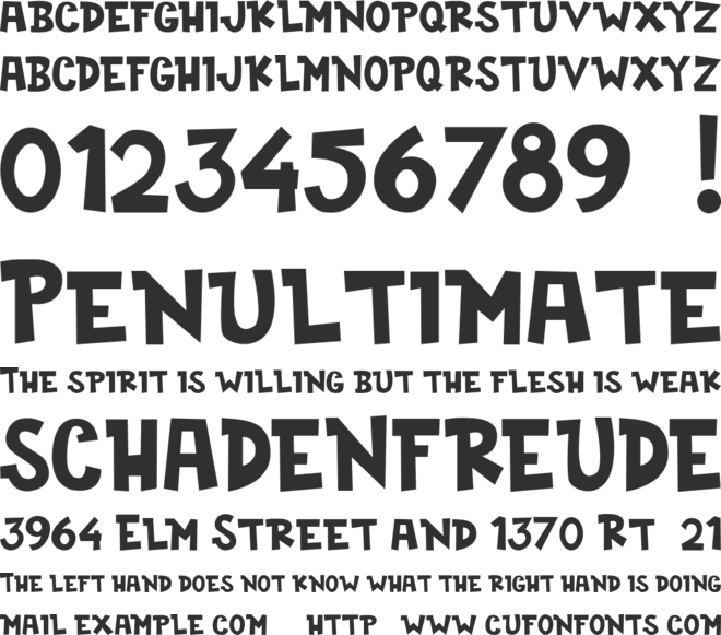 Cogs and Crank DEMO font preview
