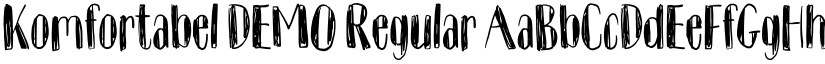 Komfortabel DEMO Regular font