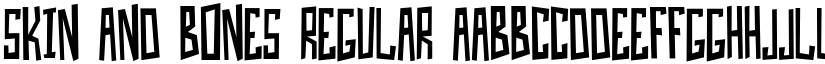 Skin And Bones Regular font