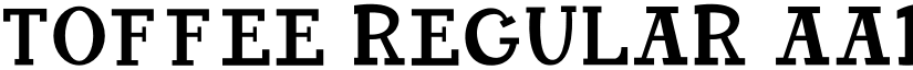 TOFFEE Regular font