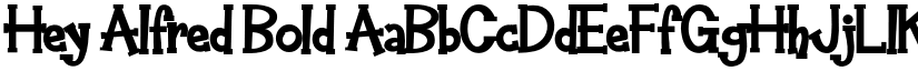 Hey Alfred Bold font