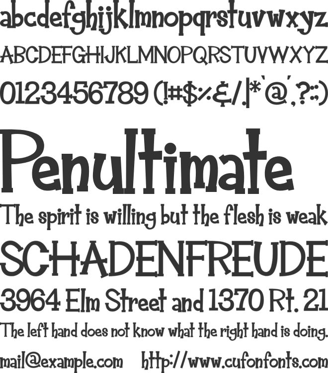 Hey Alfred font preview