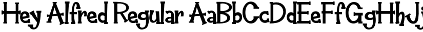 Hey Alfred Regular font