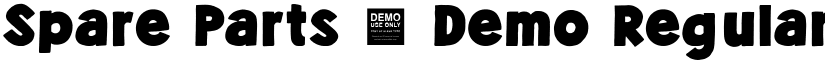 Spare Parts - Demo Regular font
