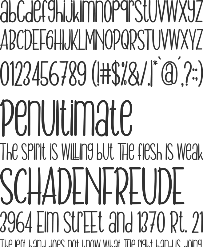 Doctor Heroes font preview