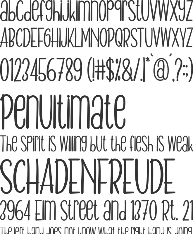 Doctor Heroes font preview