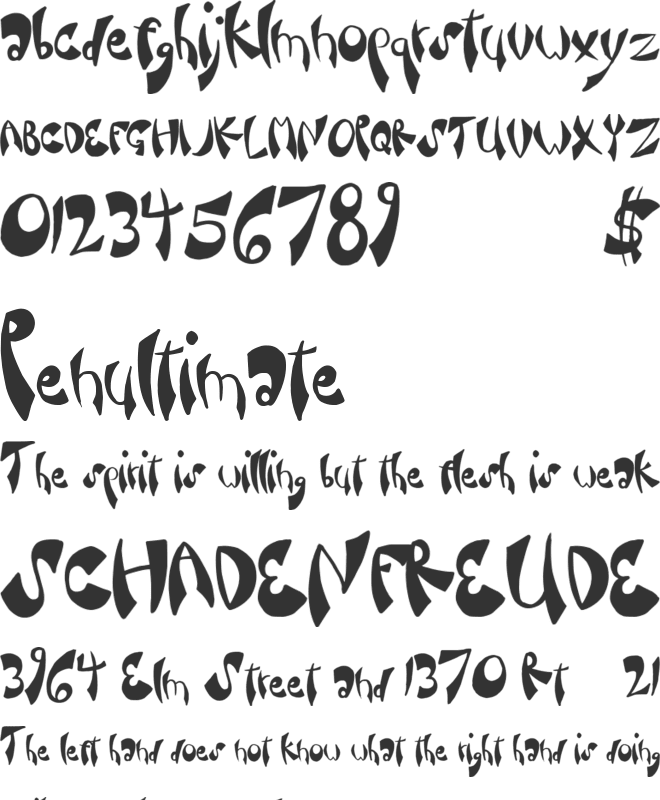 FancySauce font preview