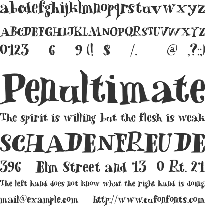 Heartsome DEMO font preview