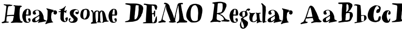Heartsome DEMO Regular font