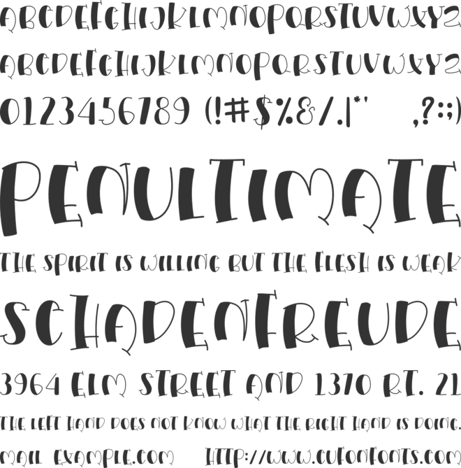 Fresh Milk font preview