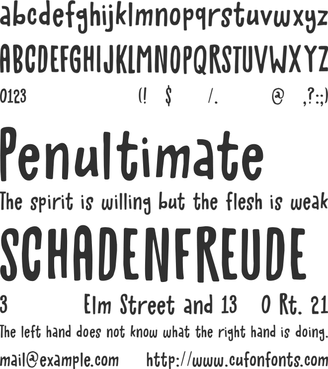 Mayblossom DEMO font preview