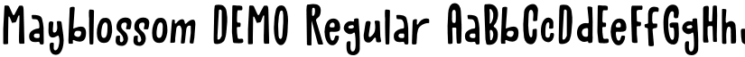 Mayblossom DEMO Regular font