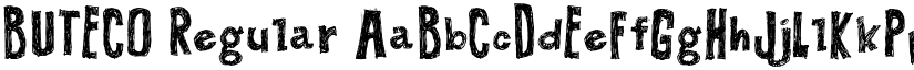 BUTECO Regular font