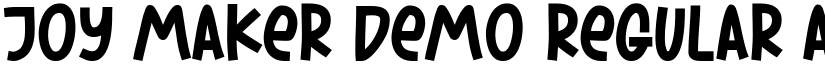 Joy Maker Demo Regular font
