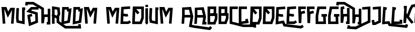 Mushroom Medium font