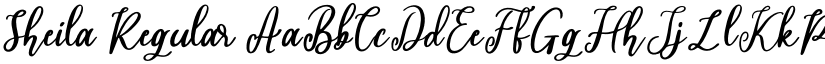 Sheila Regular font