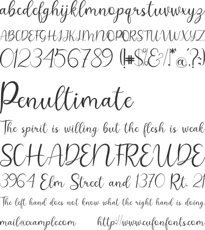 lovelove font preview