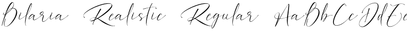 Bilaria Realistic font download
