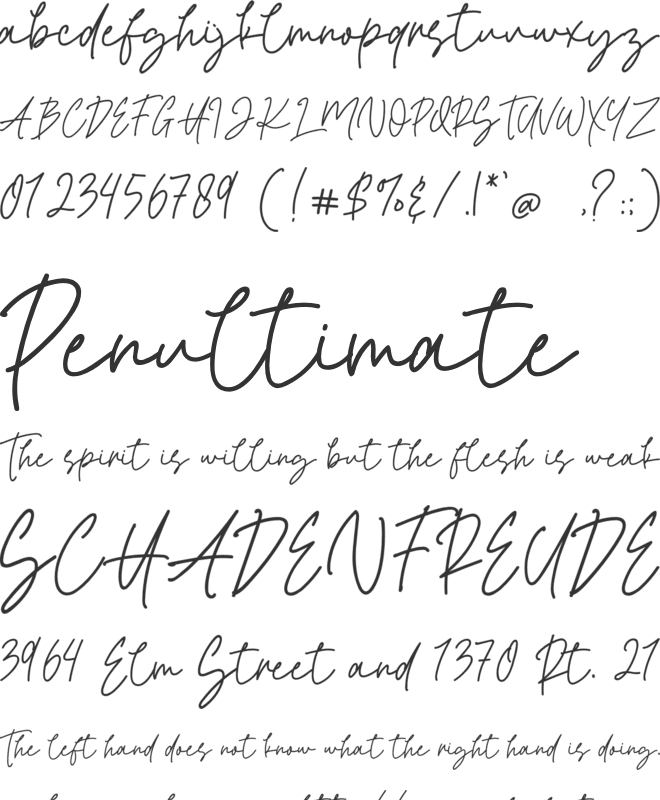 Salma Emanuella font preview