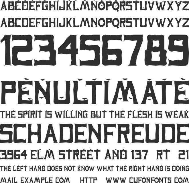 Spooky Ghost - Personal Use font preview