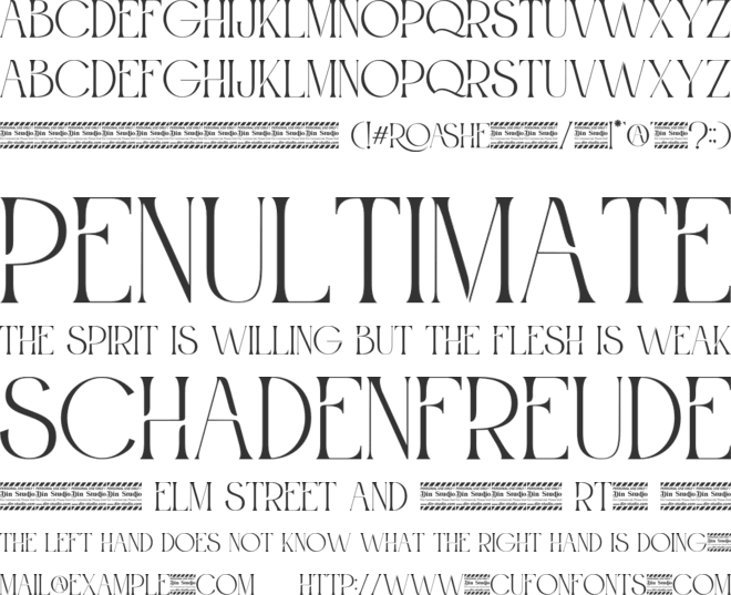 Roashe Personal Use font preview