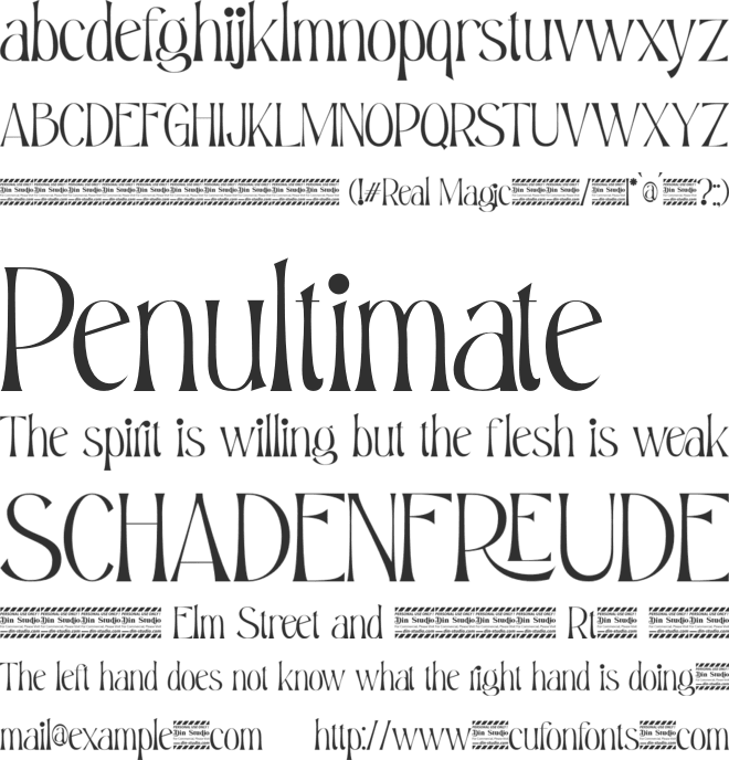 Real Magic Personal Use font preview