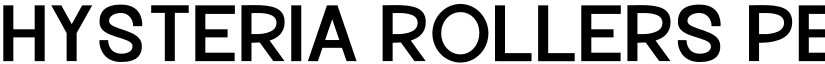 Hysteria Rollers Personal Use Sans Serif font
