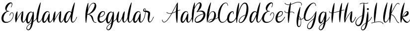 England Regular font