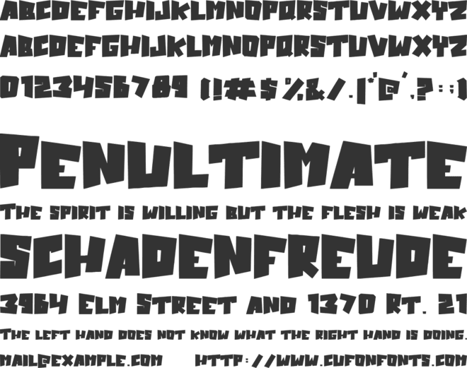 Hypeblox font preview