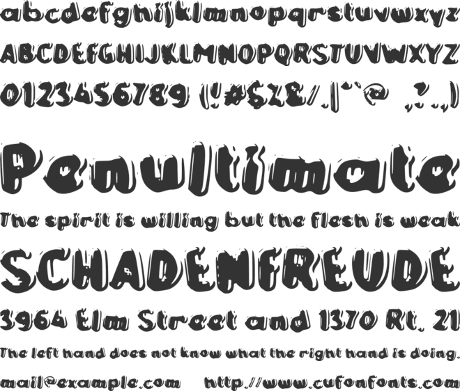 c Ciyus 345 font preview