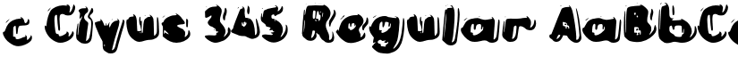 c Ciyus 345 Regular font