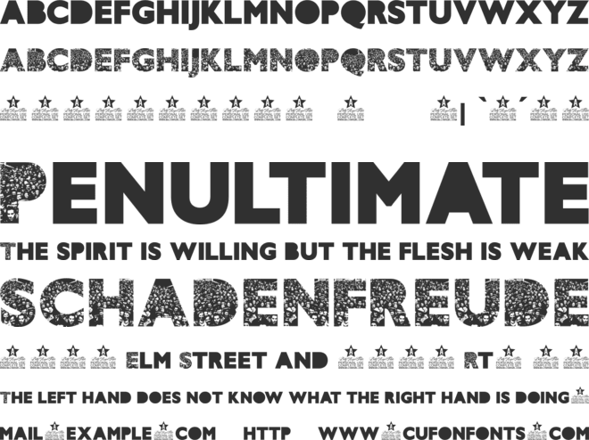 CROWD PERSONAL USE font preview